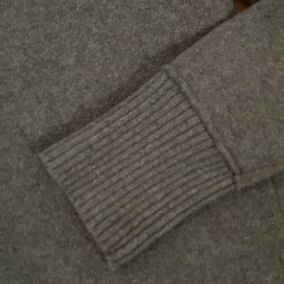 Eddie Bauer Shawl Collar Sweater Womens M Wool blend olive green warm cozy - Picture 5 of 10